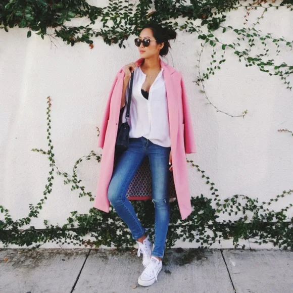 Minusey Pink Oversized Coat - Picture 2 of 6